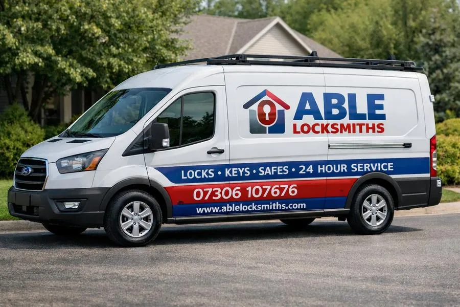 Able Locksmiths van - professional locksmith Blackpool and Fylde Coast